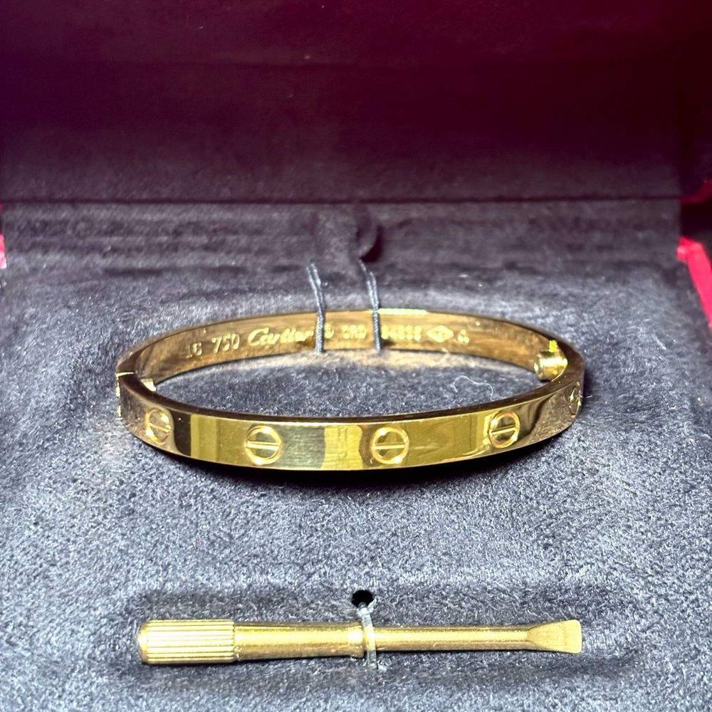 Gold Love Bracelet with Screwdriver